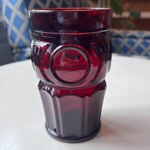 Vintage Ruby Red Wheaton Bullseye Glass